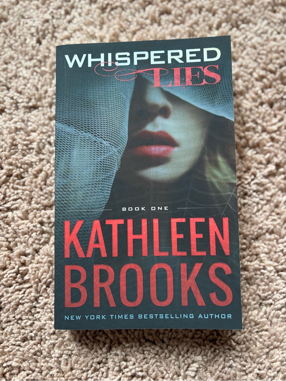Whispered Lies by Kathleen Brooks - Signed to Andrea